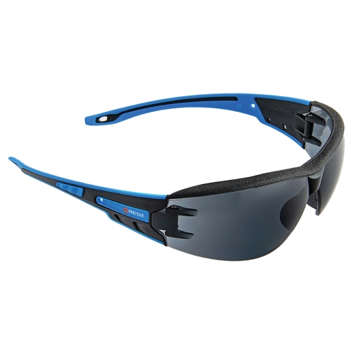 SAFETY GLASSES PROTEUS 1 SMOKE LENS INTEGRATED BROW DUST GUARD